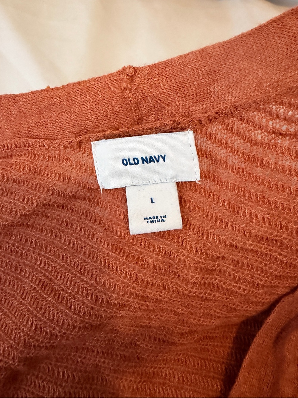Lightweight Rust Orange Cardigan - Picture 2 of 6